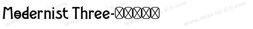 Modernist Three字体转换